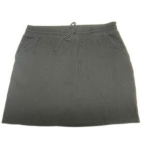 Torrid Black Sweatshirt Drawstring Skirt N0155